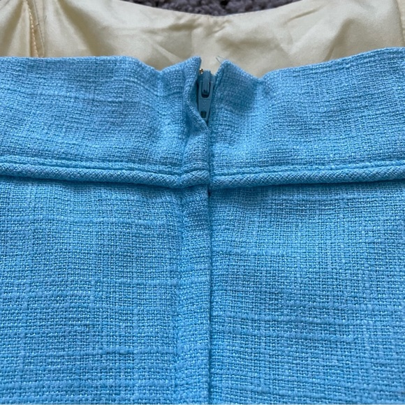 Lilly Pulitzer Bibi Tweed Strapless Mini Dress in Skye Blue Sz 2 Southern - Picture 5 of 15